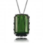 Кулон с зеленым кристаллом Сrystal