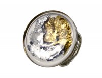 Кольцо Золото с серебром Murano