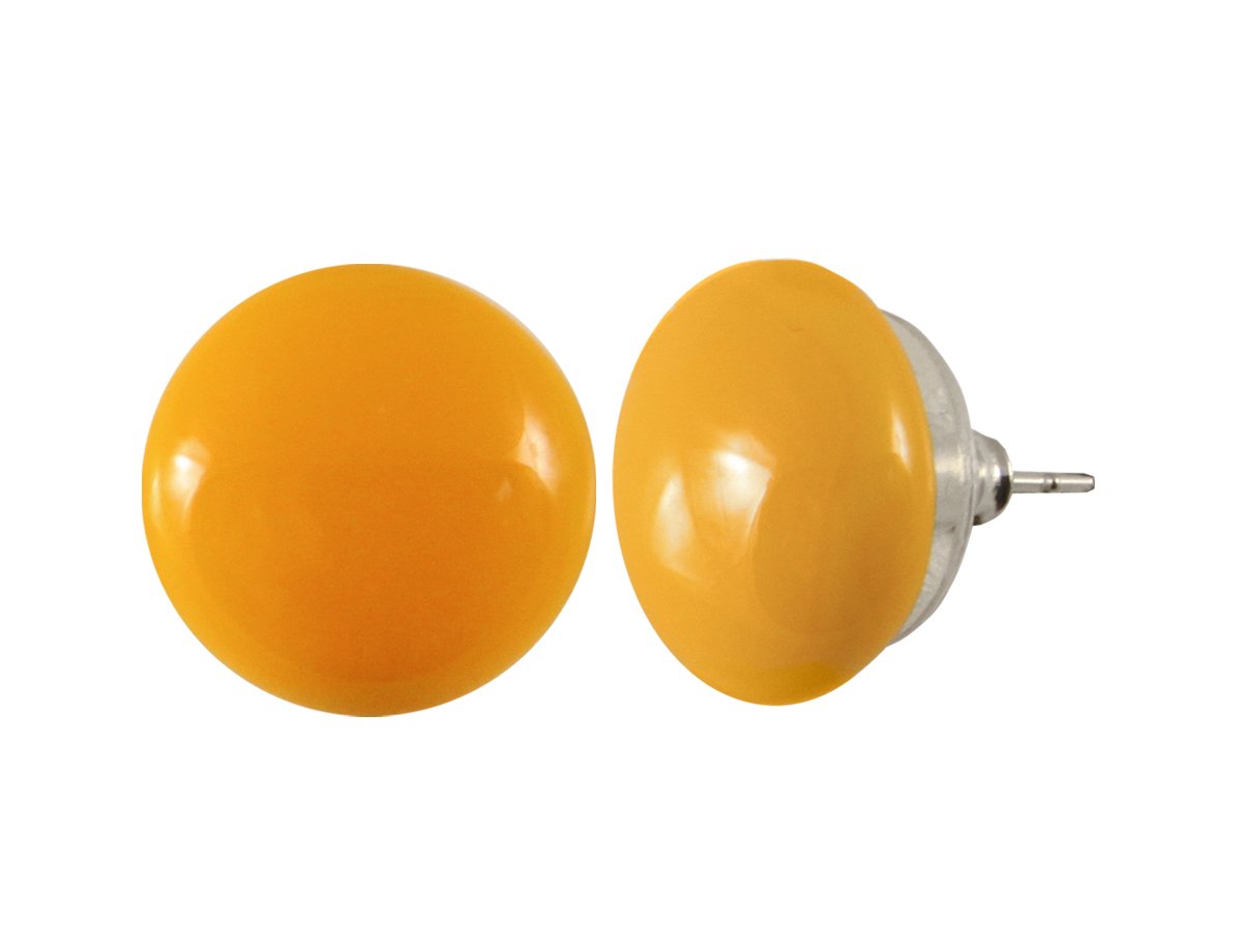 Серьги Мурано желтые круглые -  купить в интернет-магазине Белый Барс - фото
