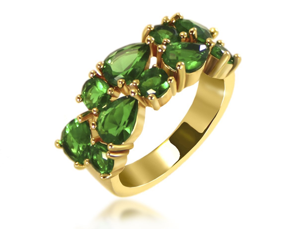 Зеленое кольцо Neo -  купить в интернет-магазине Белый Барс - фото