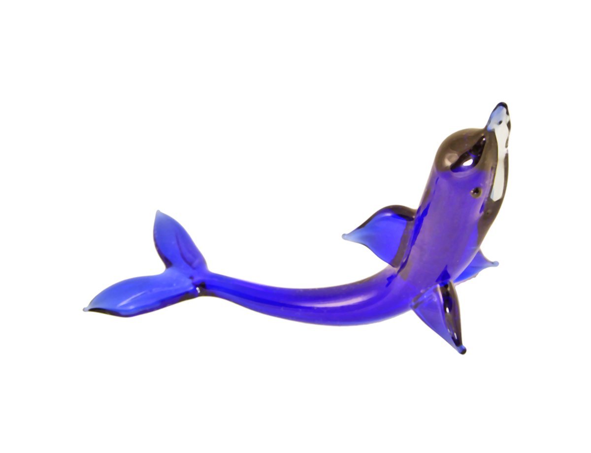 Фигурка из стекла Дельфин -  купить в интернет-магазине Белый Барс - фото