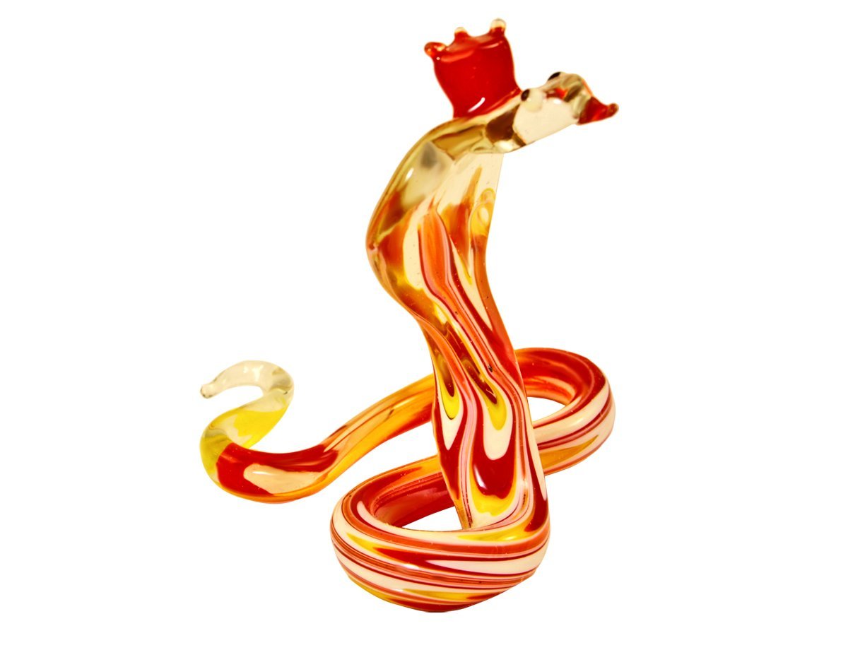 Змея фигурка стеклянная    -  купить в интернет-магазине Белый Барс - фото