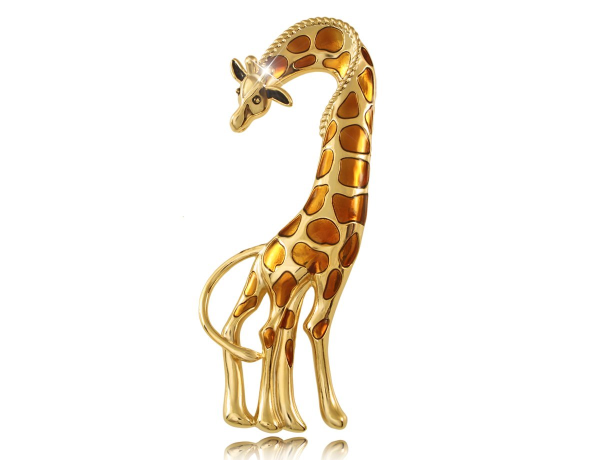 Брошь большая Жираф -  купить в интернет-магазине Белый Барс - фото