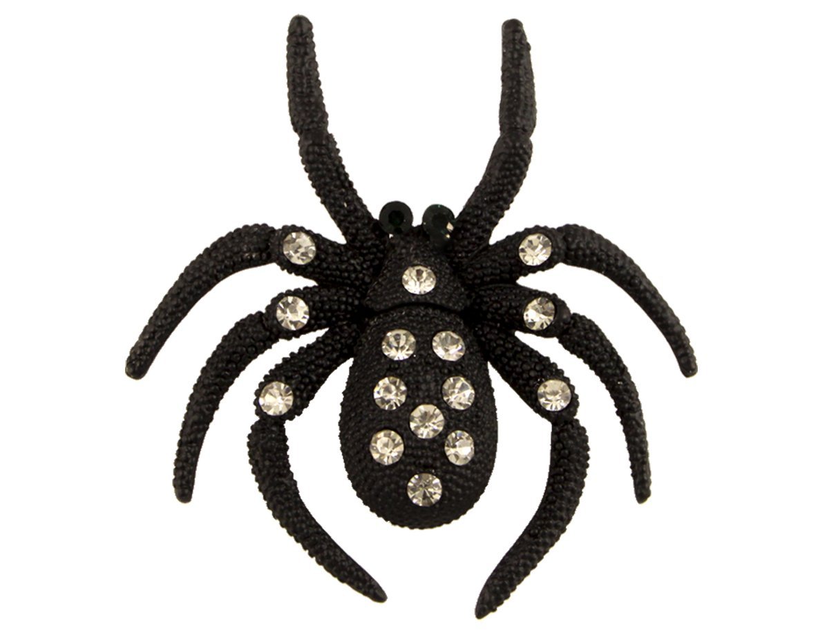 Брошь Черный паук -  купить в интернет-магазине Белый Барс - фото