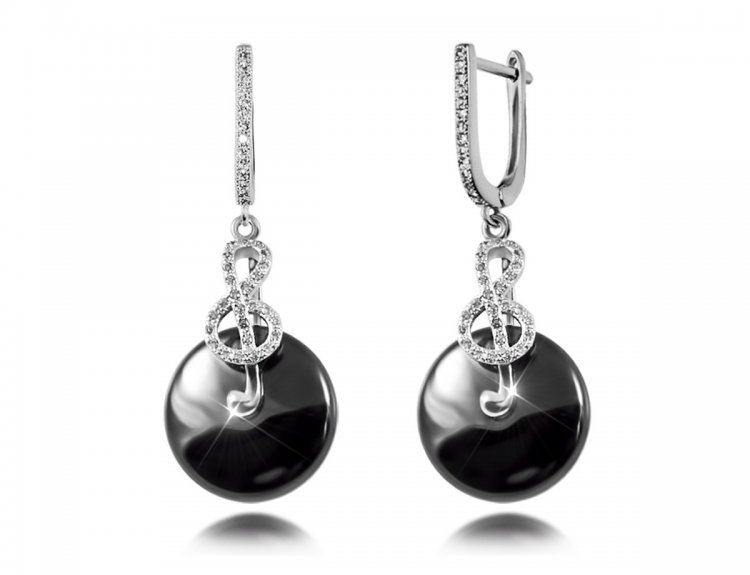 Серьги Скрипичный ключ купить в интернет магазине в Москве