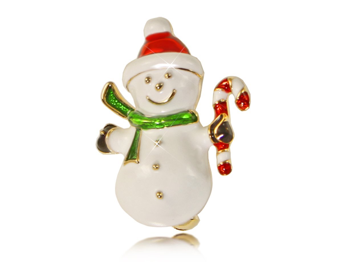 Брошка снеговик  -  купить в интернет-магазине Белый Барс - фото