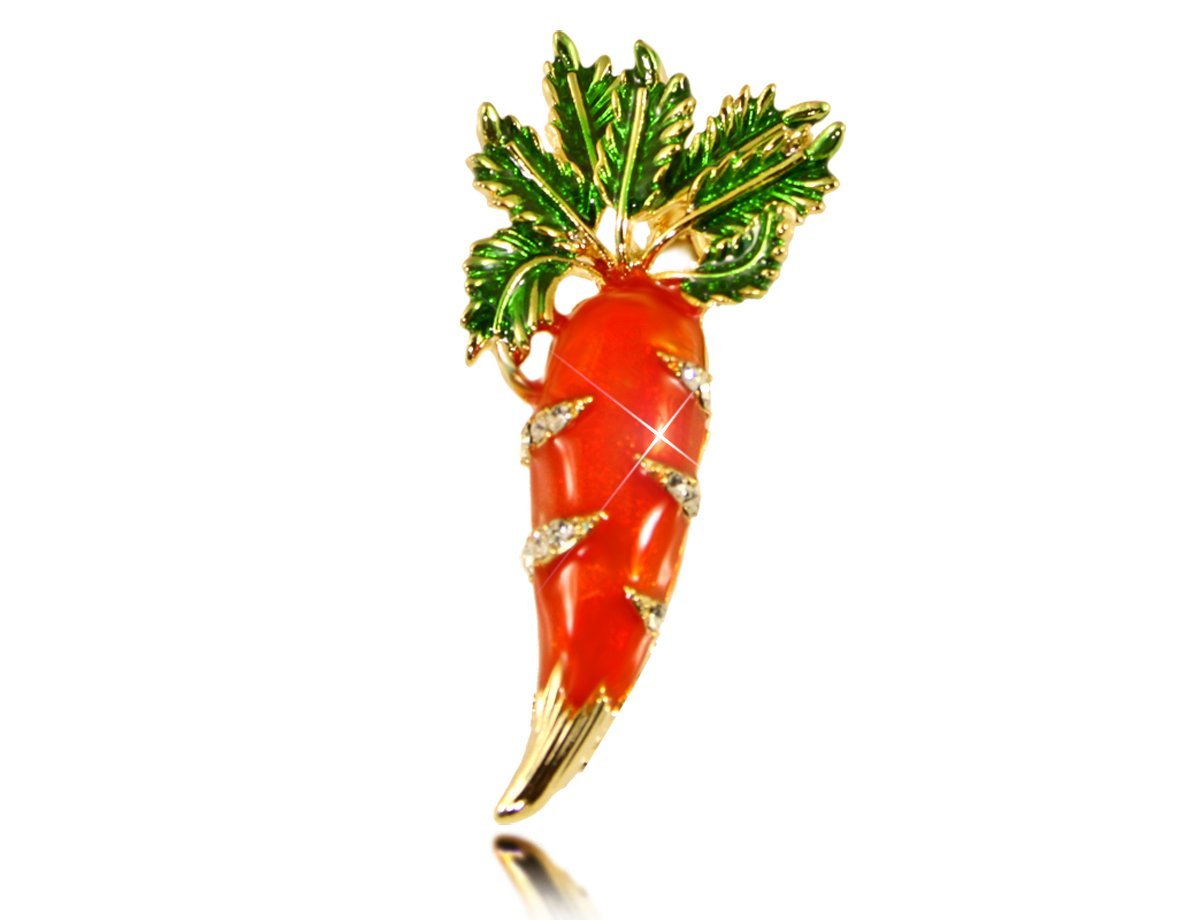 Брошь Морковь -  купить в интернет-магазине Белый Барс - фото