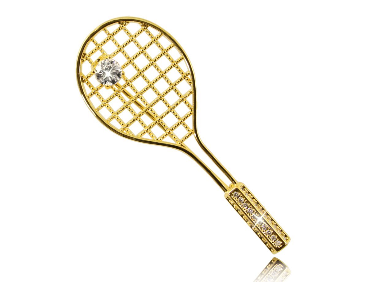 Брошь теннисная ракетка -  купить в интернет-магазине Белый Барс - фото
