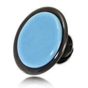Кольцо Голубое стекло Murano 