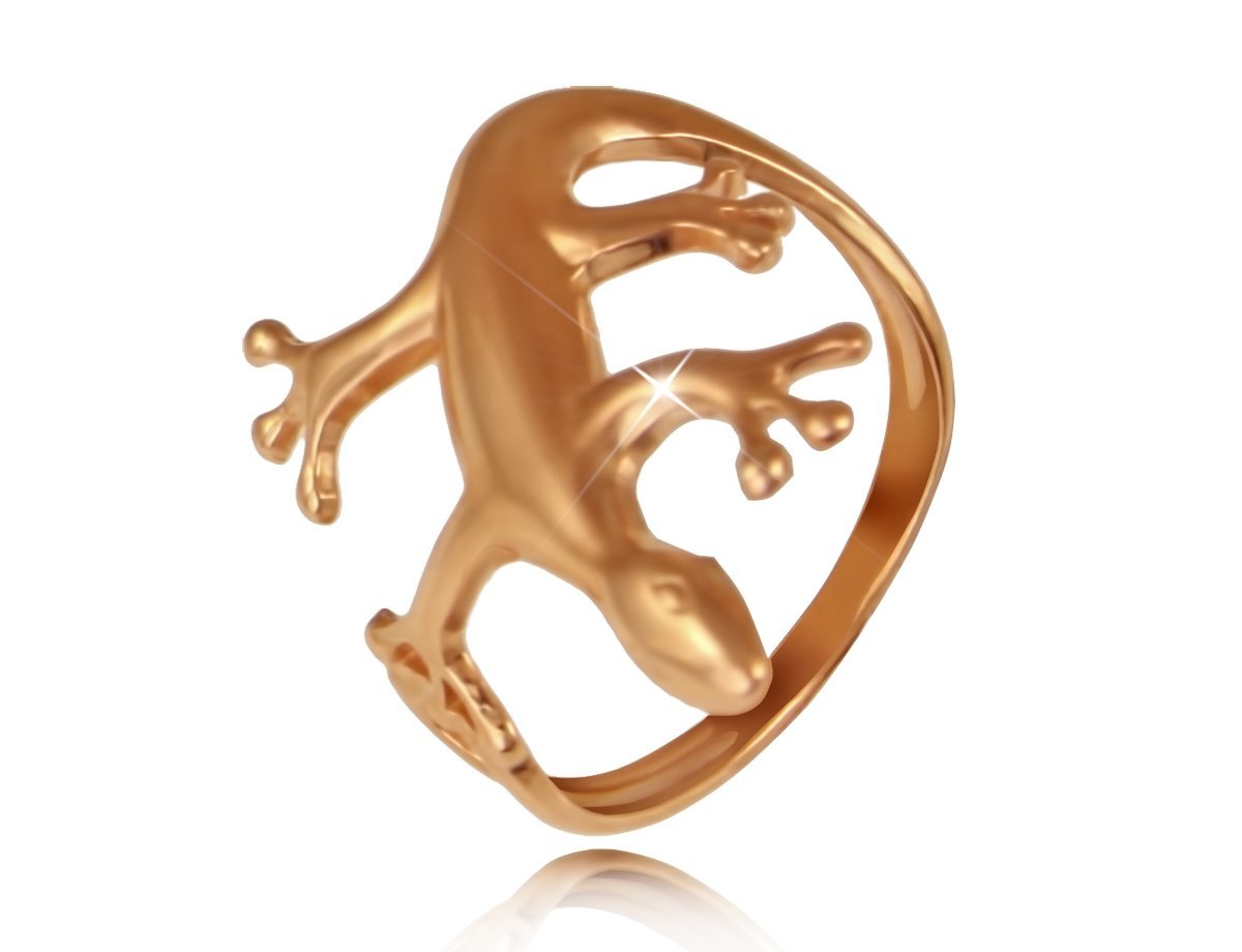 Кольцо с ящерицей -  купить в интернет-магазине Белый Барс - фото