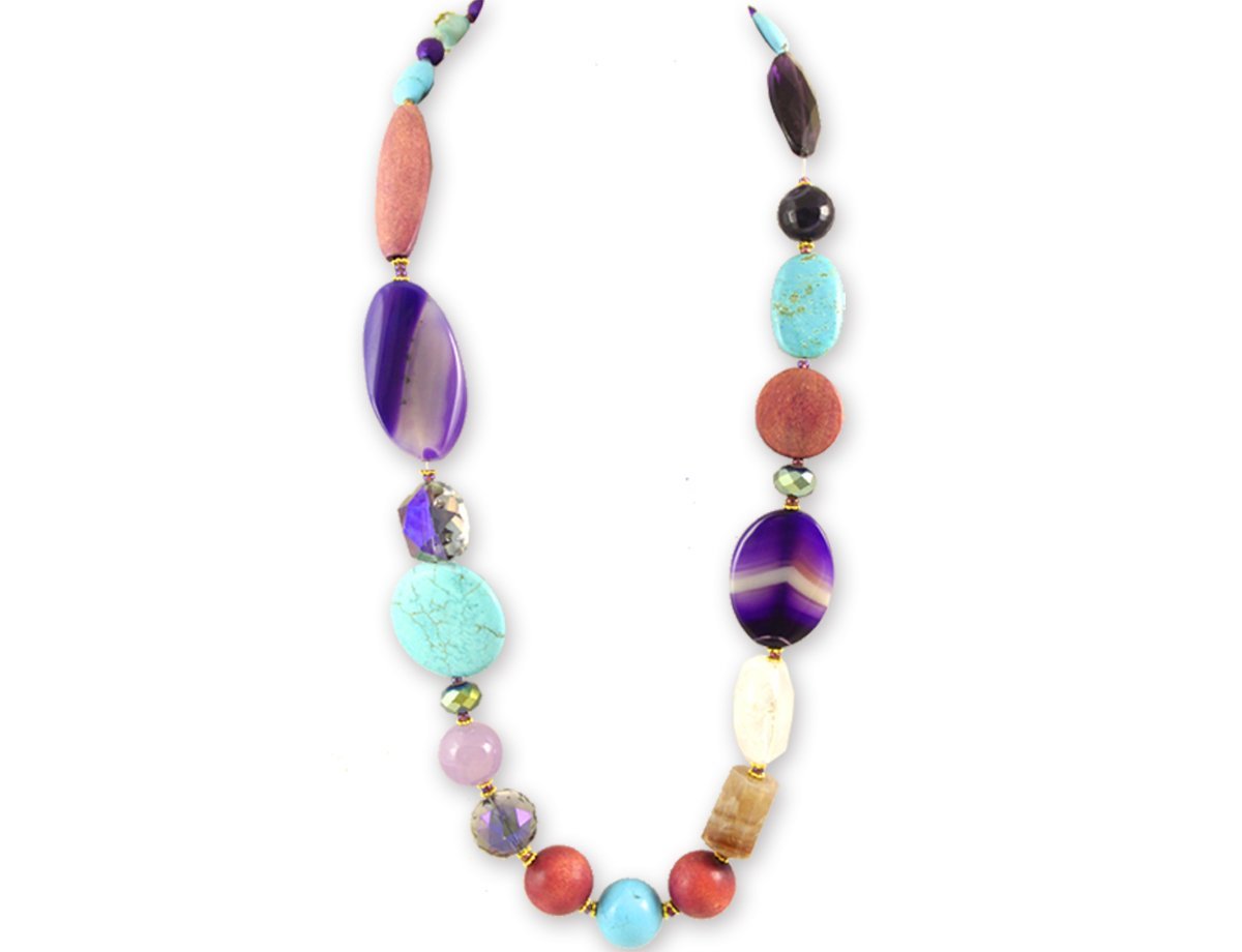 Бусы ожерелье из натуральных камней Woman -  купить в интернет-магазине Белый Барс - фото