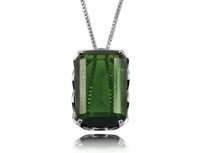 Кулон с зеленым кристаллом Сrystal