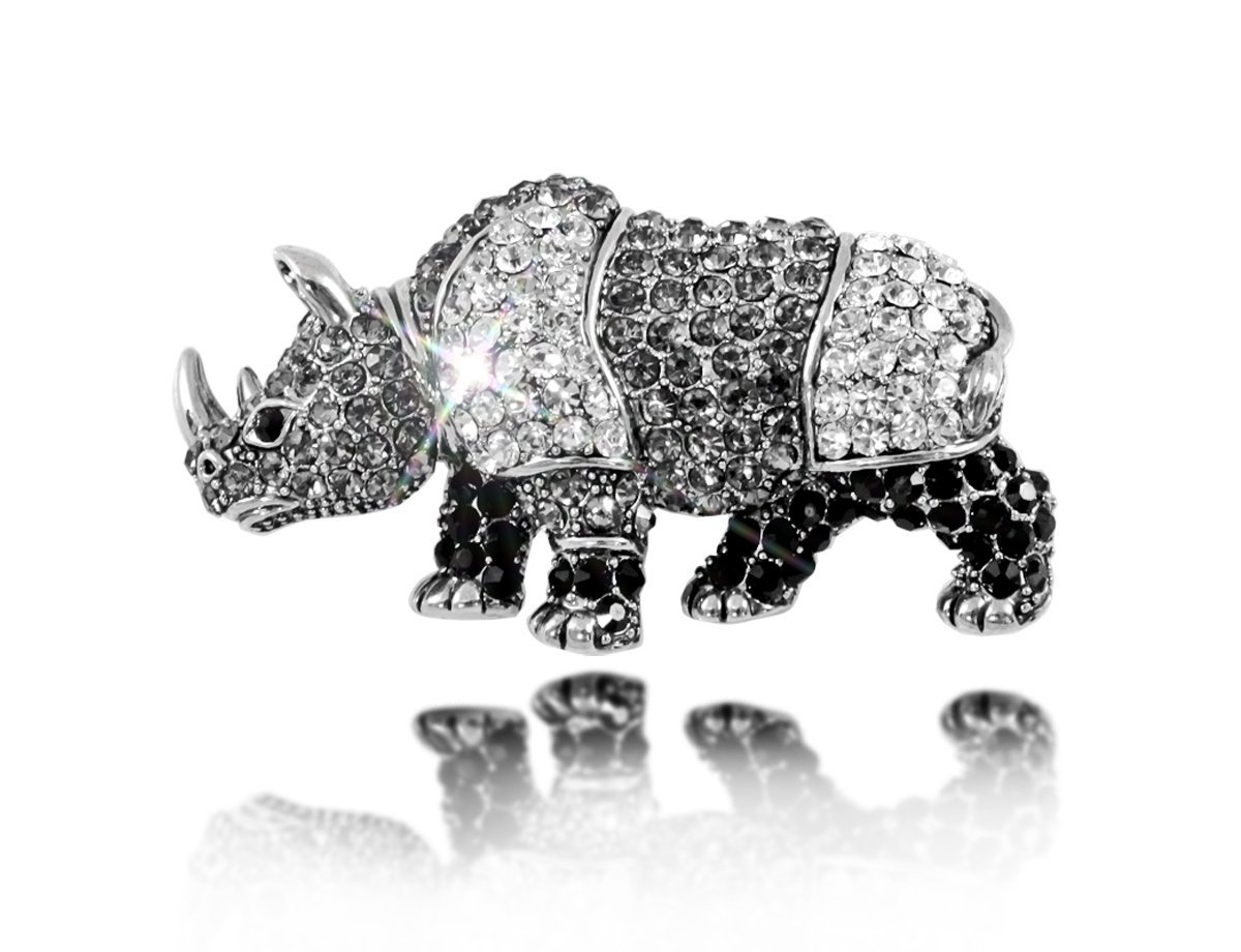 Брошь носорог -  купить в интернет-магазине Белый Барс - фото
