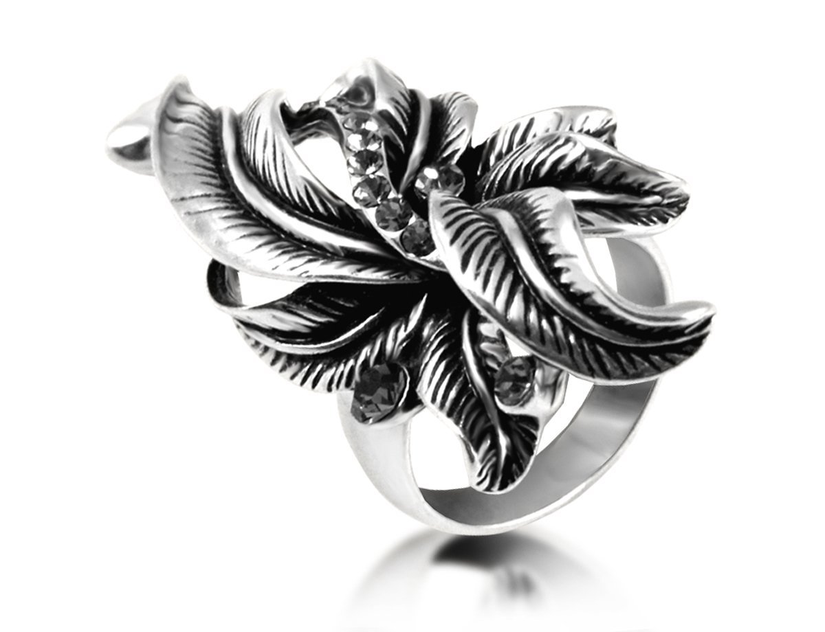 Кольцо цветок New -  купить в интернет-магазине Белый Барс - фото