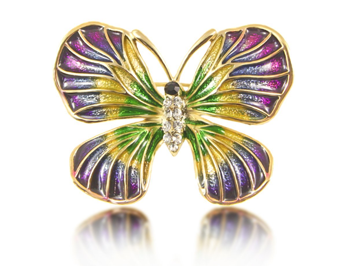 Украшение бабочка Эмаль -  купить в интернет-магазине Белый Барс - фото