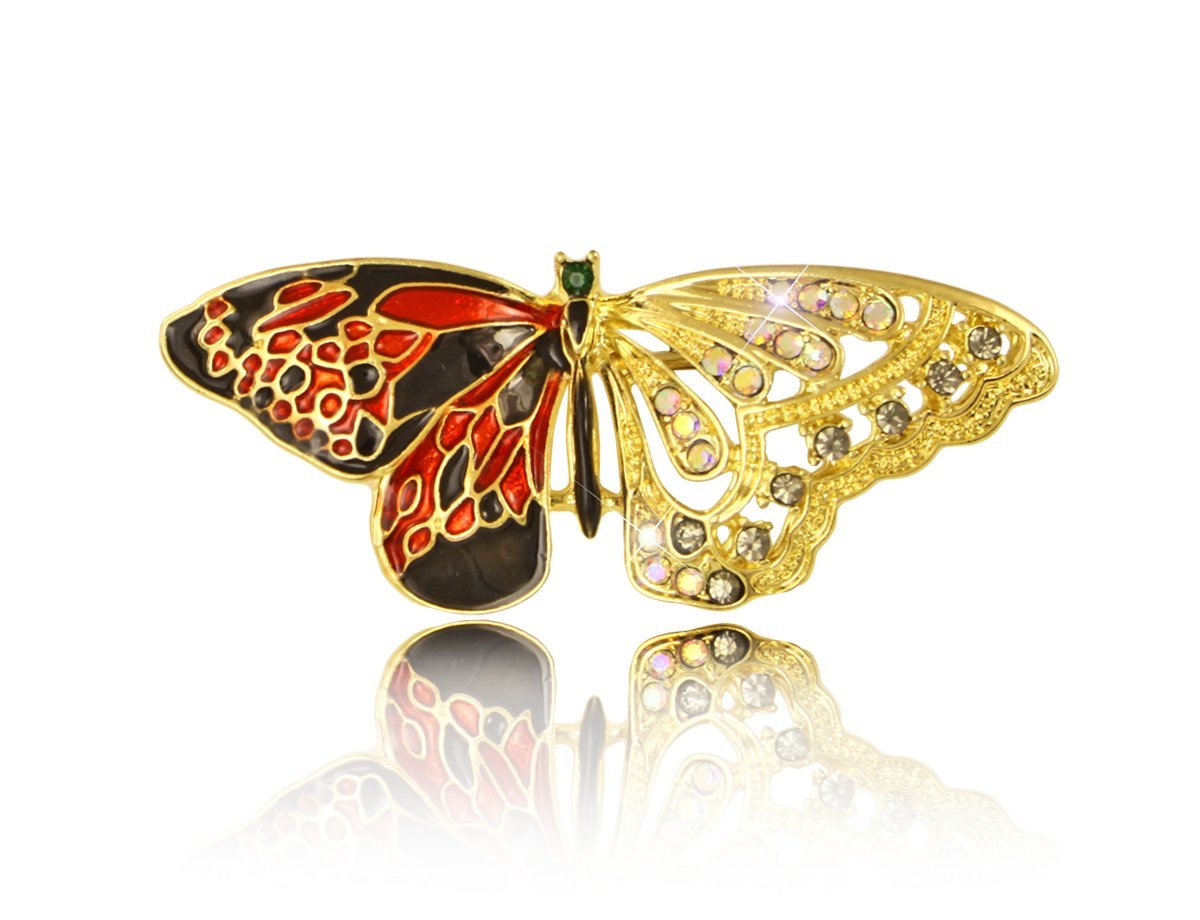 Брошь в виде бабочки -  купить в интернет-магазине Белый Барс - фото