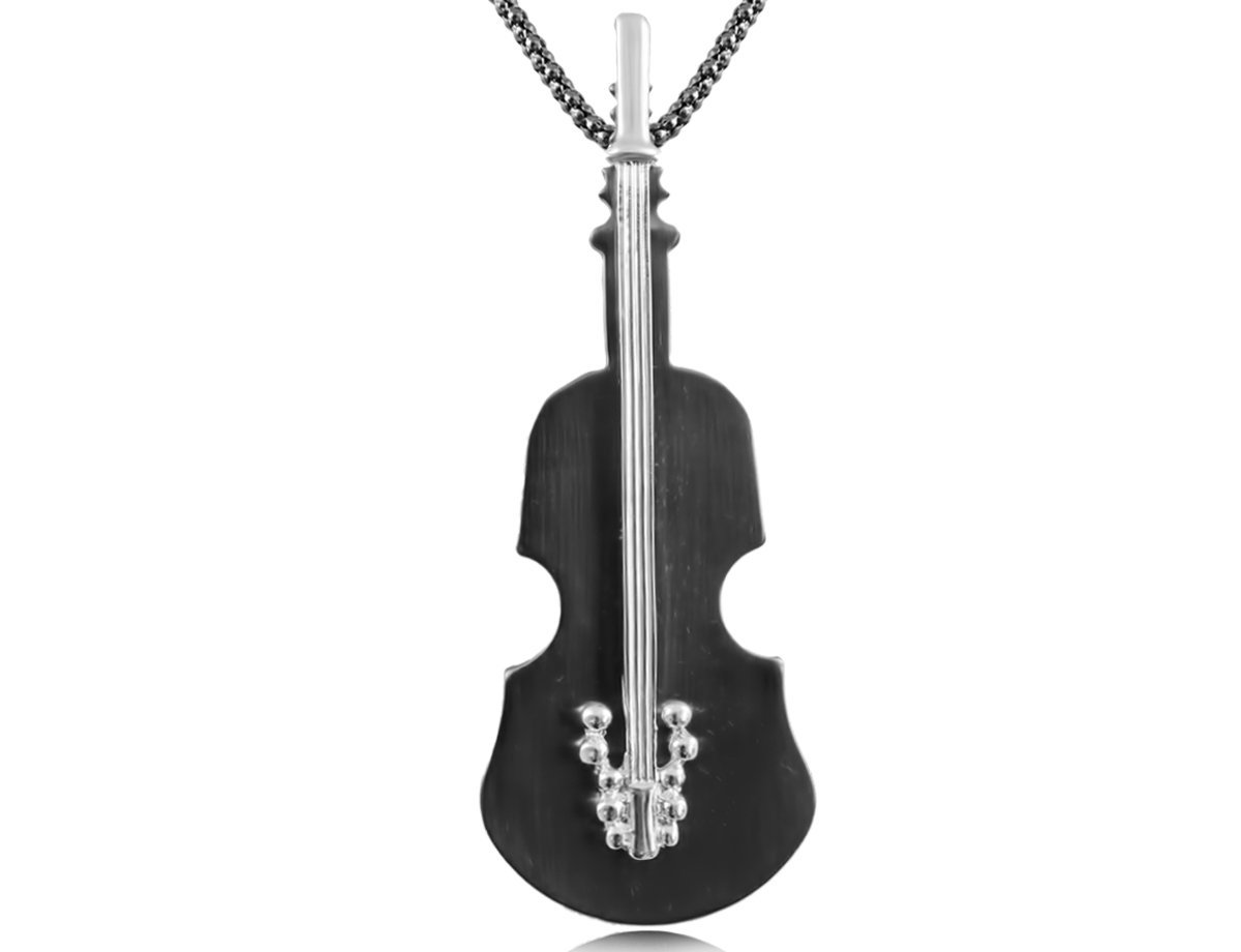 Кулон скрипка Black style     -  купить в интернет-магазине Белый Барс - фото