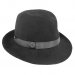 Шляпа черная с полями
