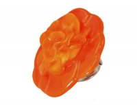 Оранжевое кольцо Murano