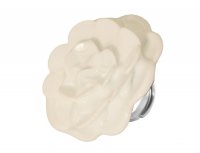 Белое кольцо цветок Murano