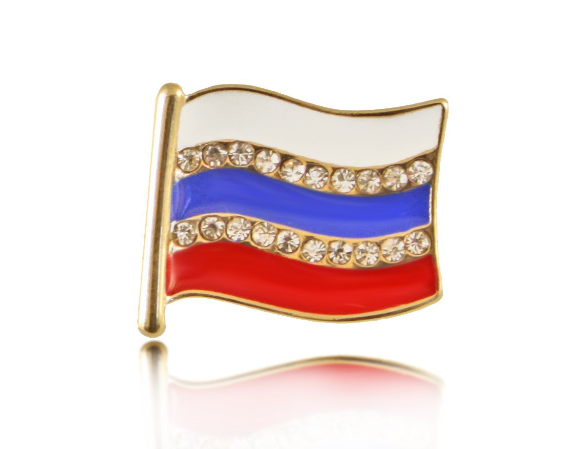 Брошь Флаг России -  купить в интернет-магазине Белый Барс - фото