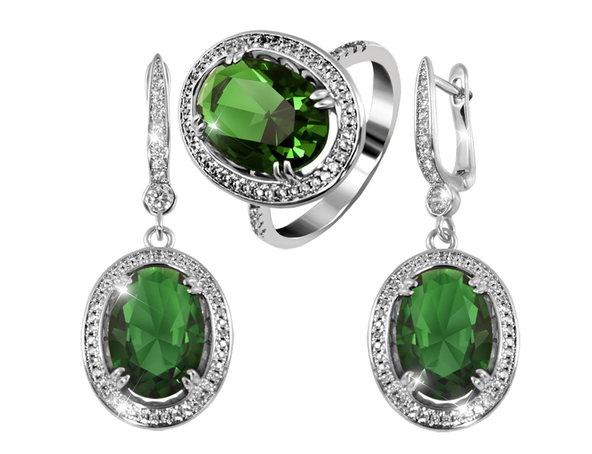 Зеленый камень украшение Gloss -  купить в интернет-магазине Белый Барс - фото