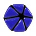 Кольцо черного и синего цветов Murano