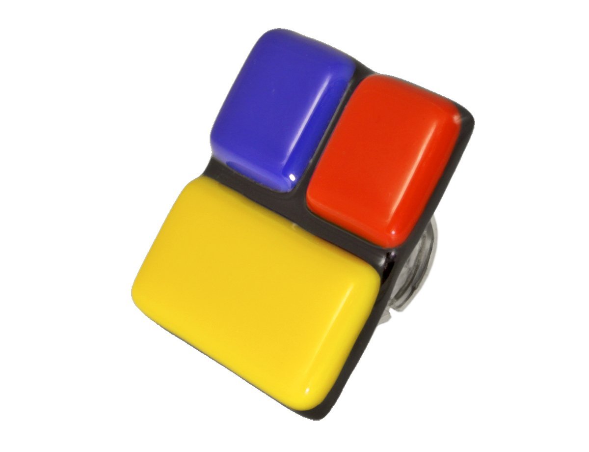 Кольцо разноцветное Murano -  купить в интернет-магазине Белый Барс - фото