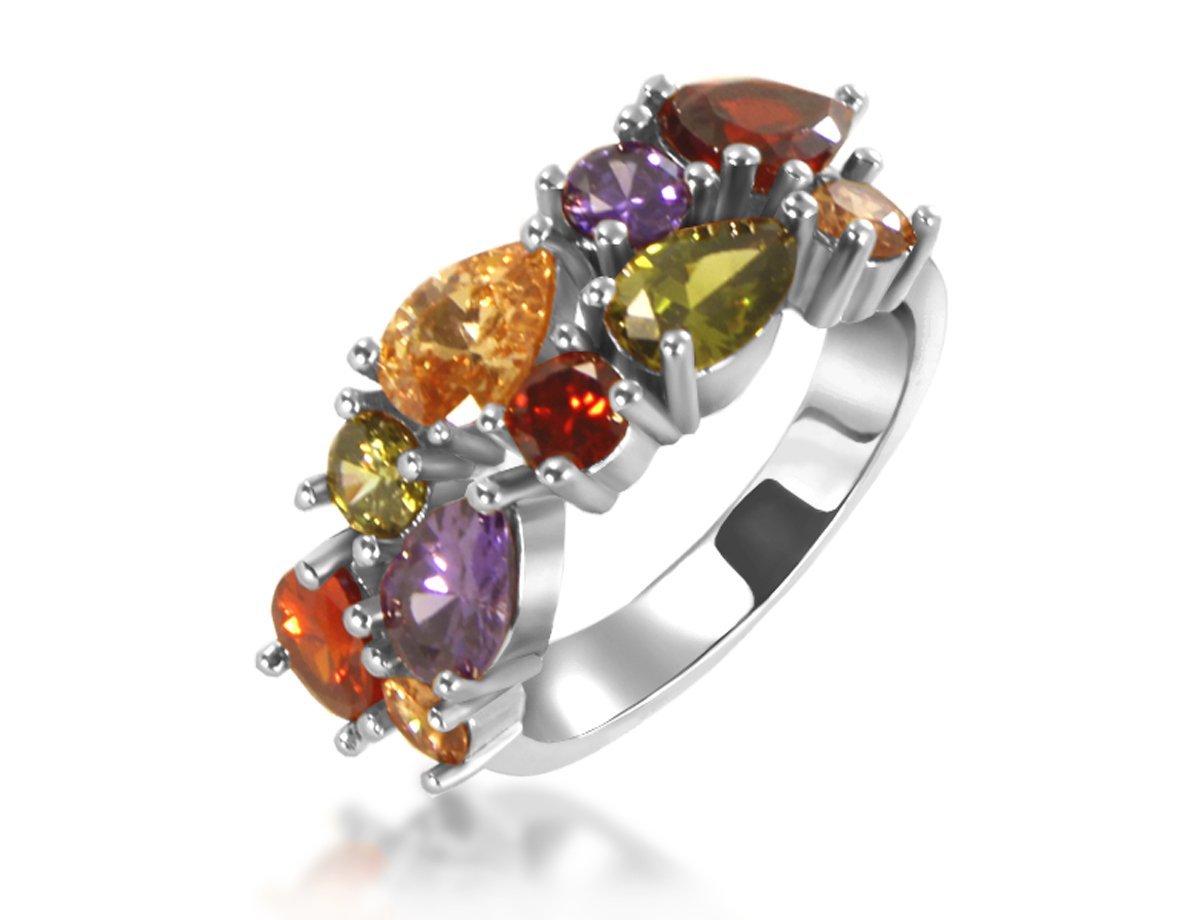 Оригинальное кольцо самоцветы Neo -  купить в интернет-магазине Белый Барс - фото