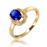  Циркон камень кольцо Rio Blue