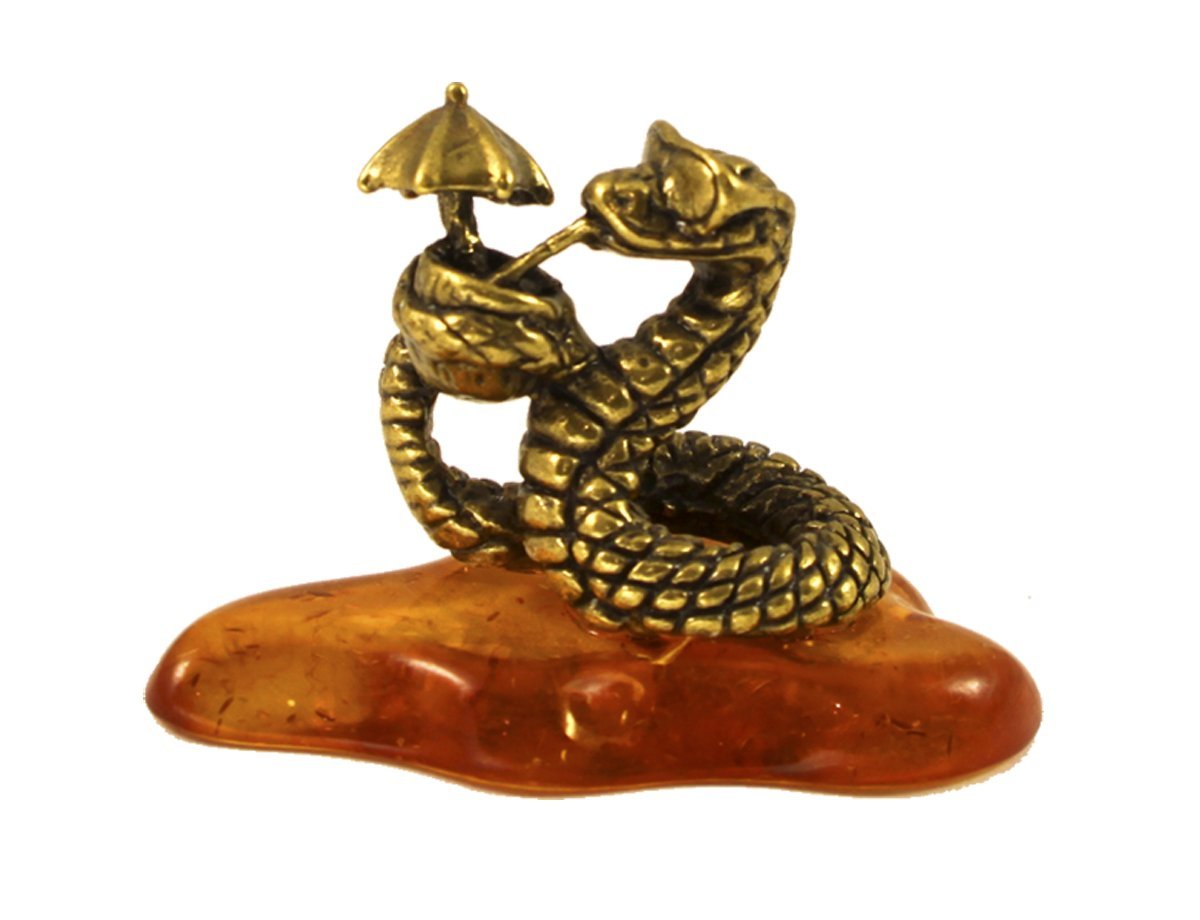 Подарки из янтаря Змея  -  купить в интернет-магазине Белый Барс - фото