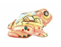 Роспись лягушки-сувенир