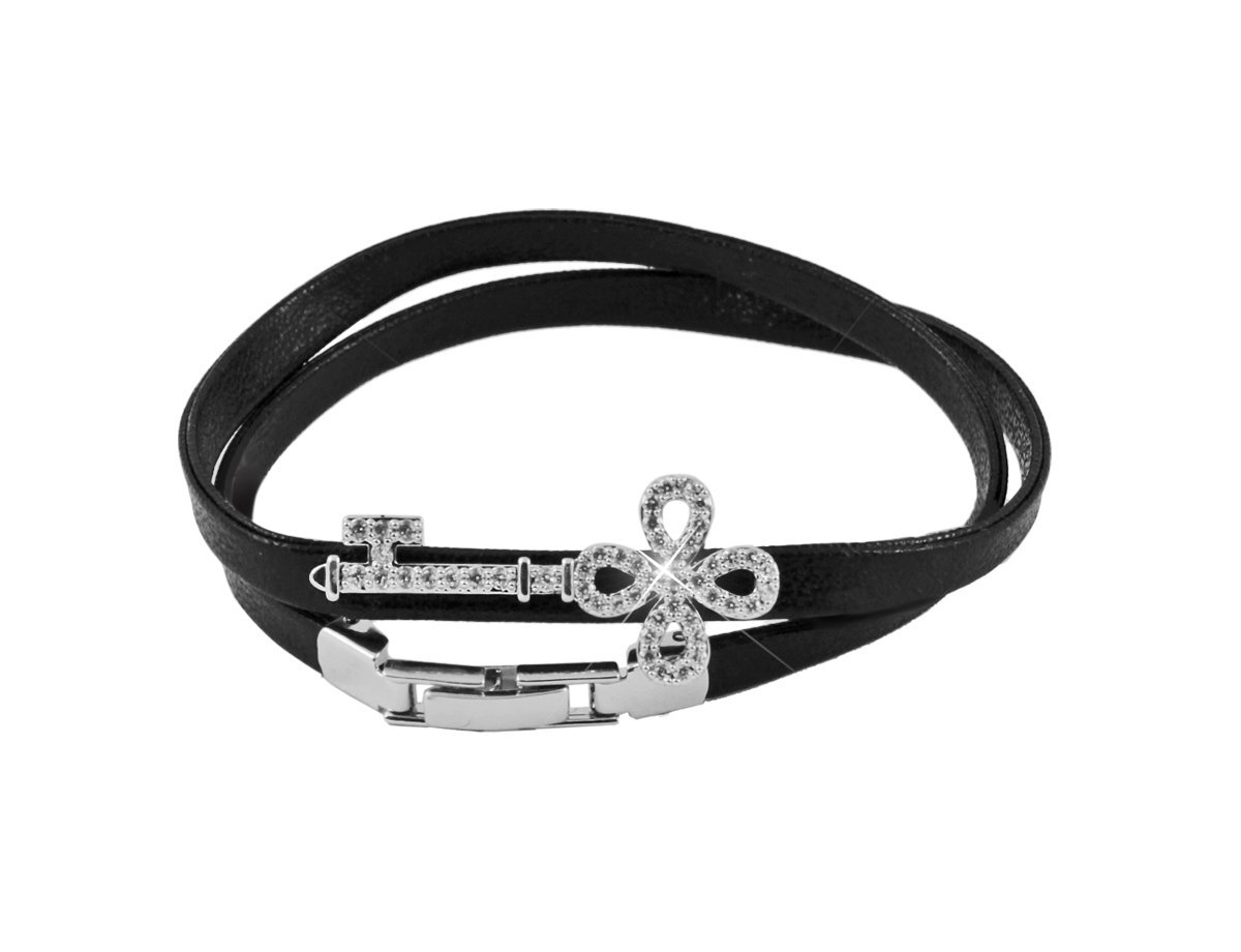 Кожаный браслет Ключ -  купить в интернет-магазине Белый Барс - фото