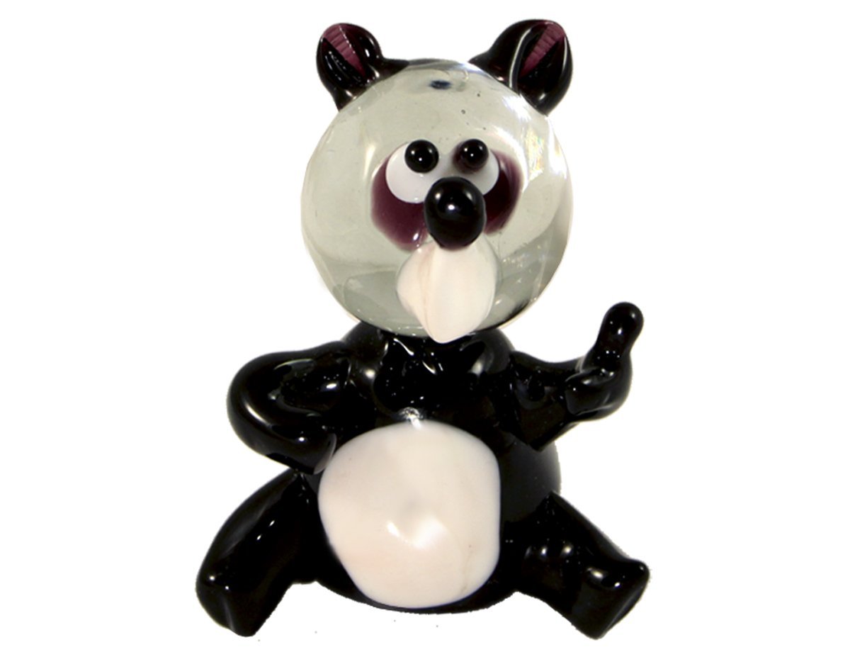 Статуэтка стекло медведь -  купить в интернет-магазине Белый Барс - фото