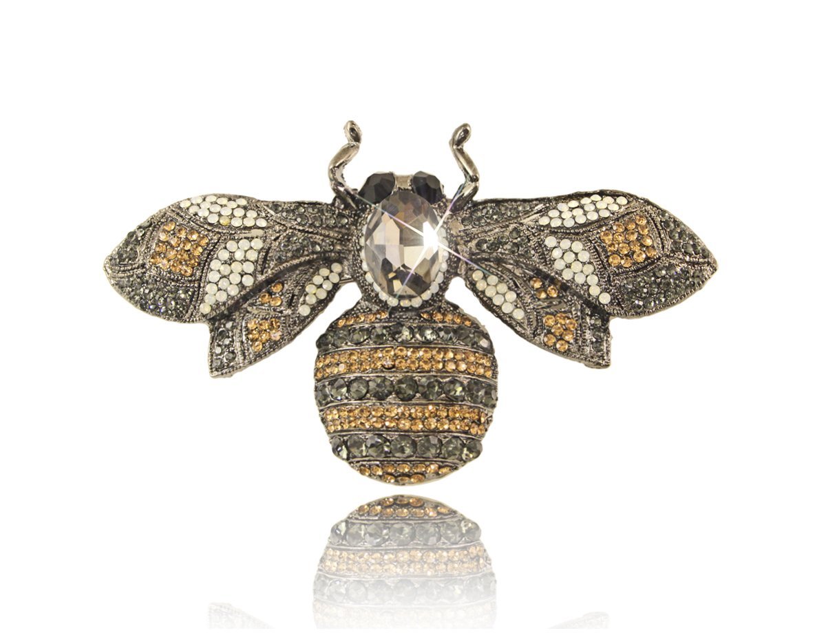 Брошь большая пчела на пальто купить в интернет магазине в Москве